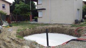 piscine bois semi enterrée haute garonne