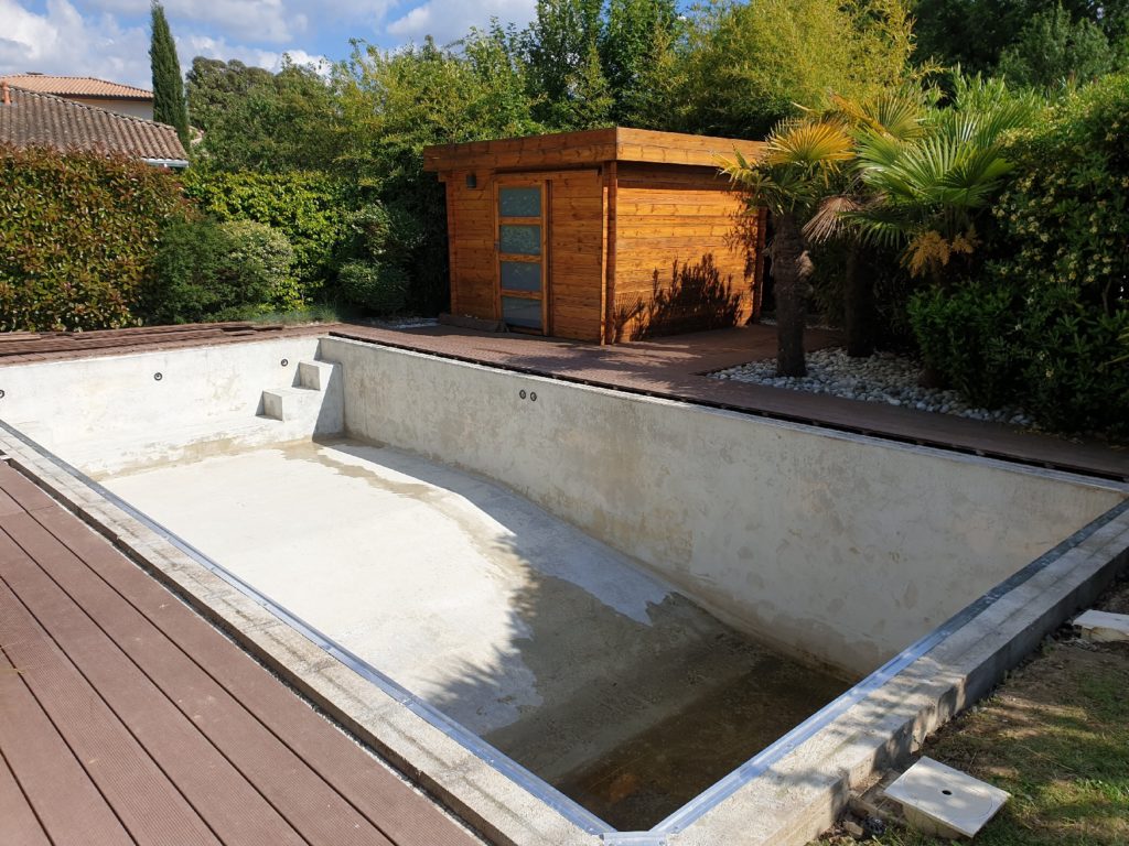 Dépose liner volet piscine Toulouse 31